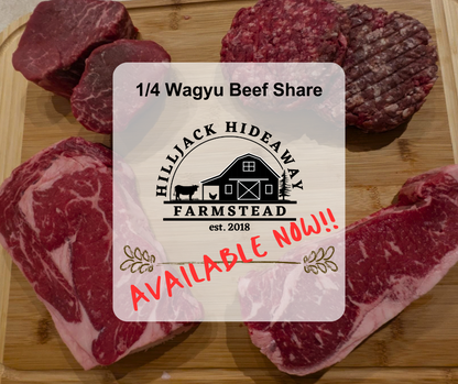1/4 Wagyu/Holstein Beef Share: Available Now